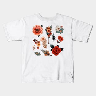 Flower Sticker Pack Kids T-Shirt